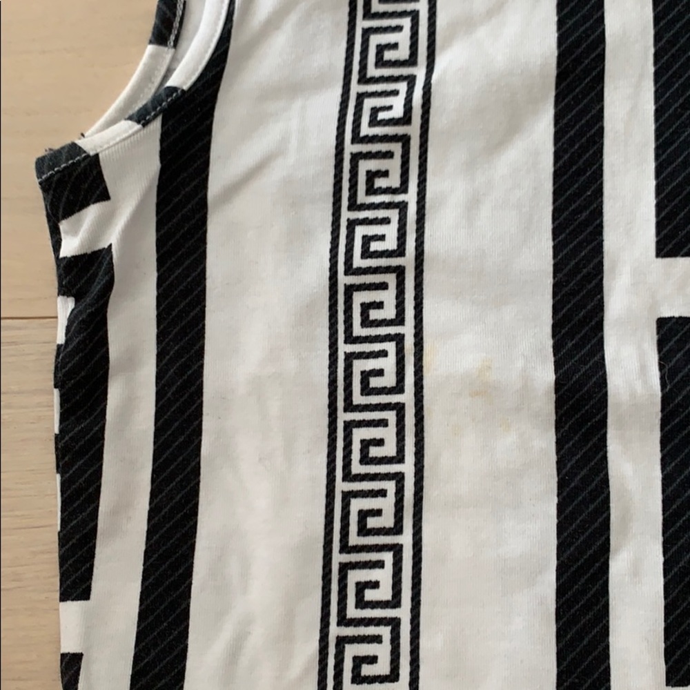 SOLD OUT Asos Petite Black Midi Greek Key Dress - Picture 3 of 6